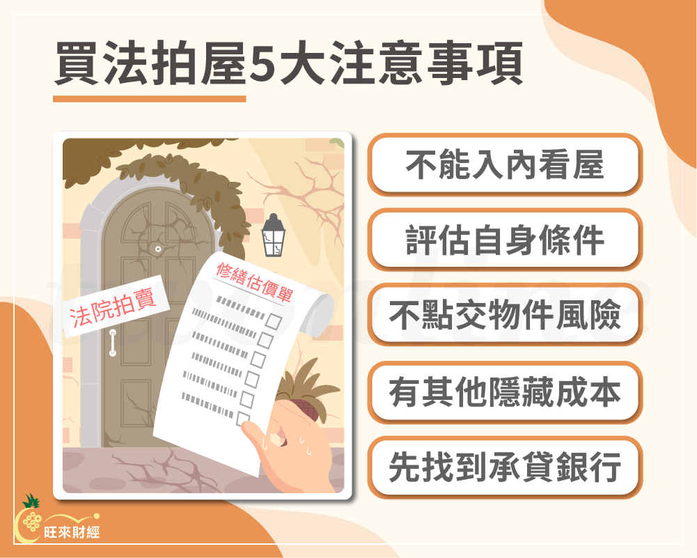 買法拍屋5大注意事項－旺來財經