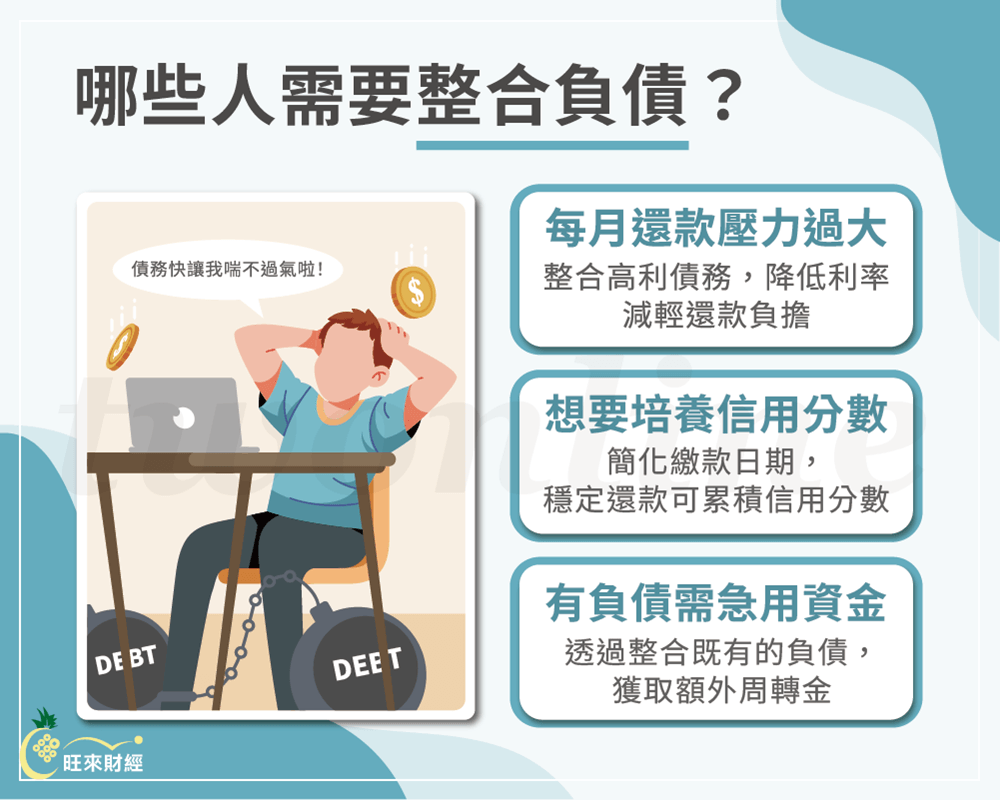 哪些人需要整合負債－旺來財經