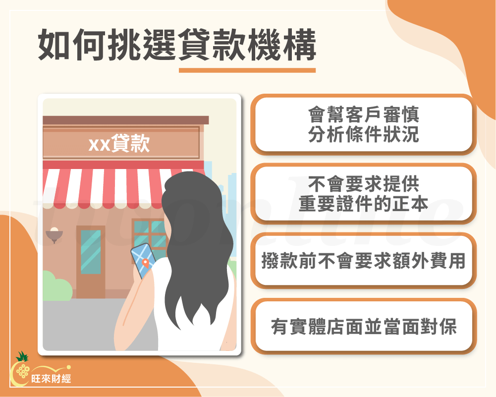 如何挑選貸款機構－旺來財經