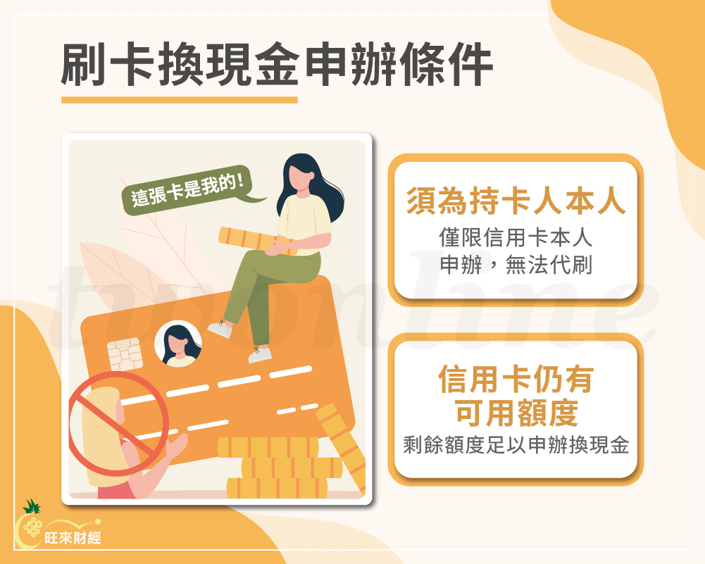 刷卡換現金申辦條件－旺來財經