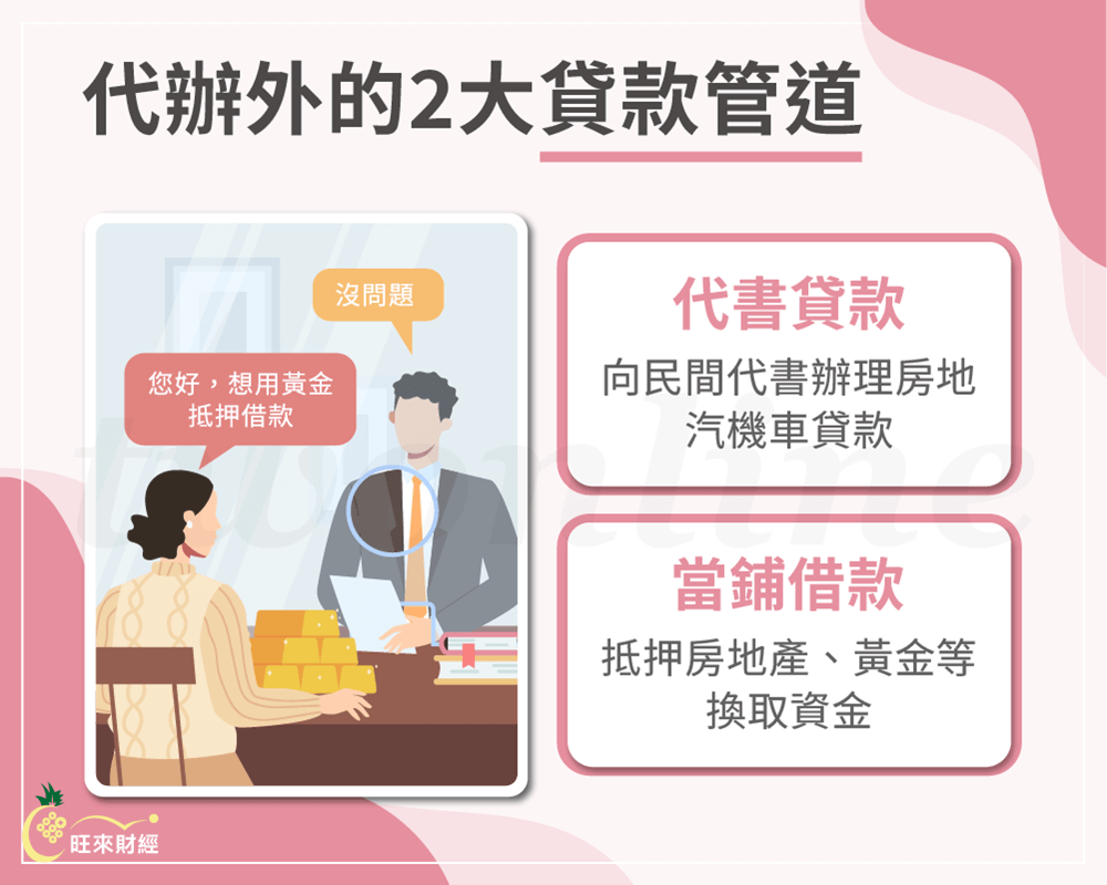 代辦外的2大貸款管道－旺來財經