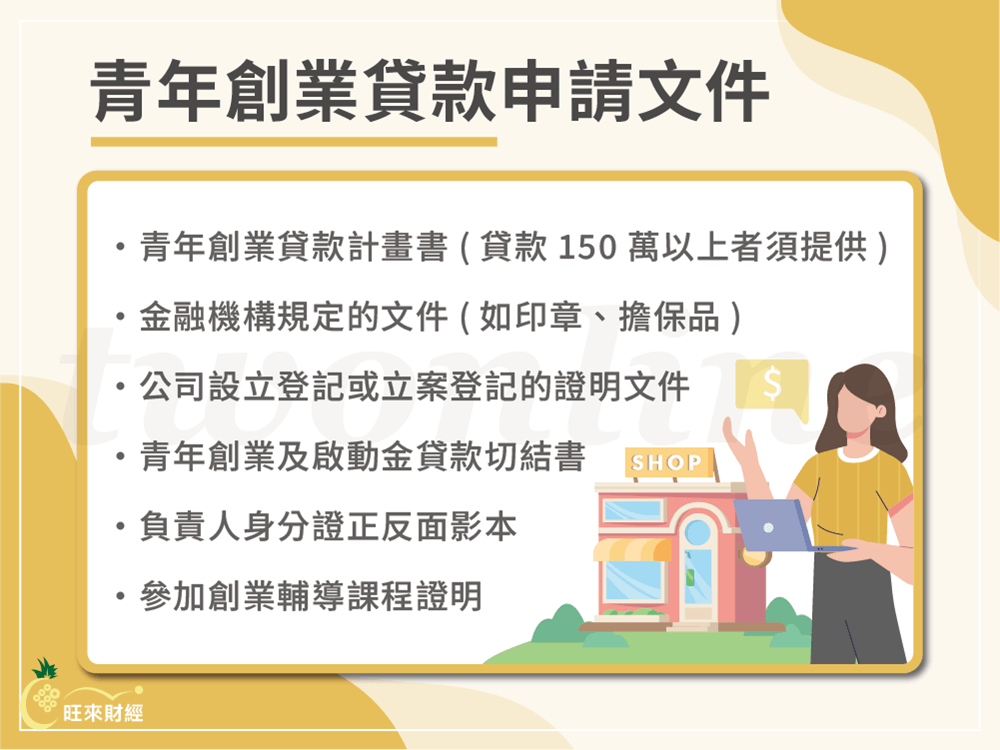 青年創業貸款申請文件－旺來財經